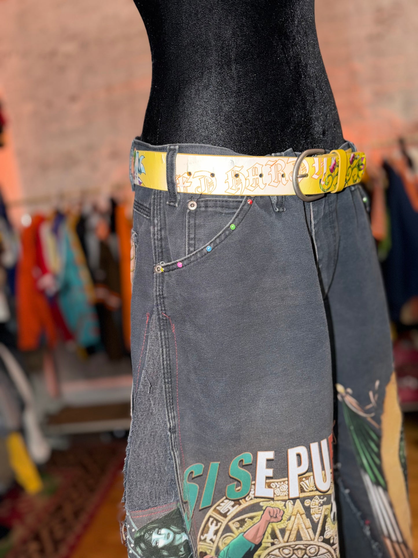 Cut & sew Cholo shorts