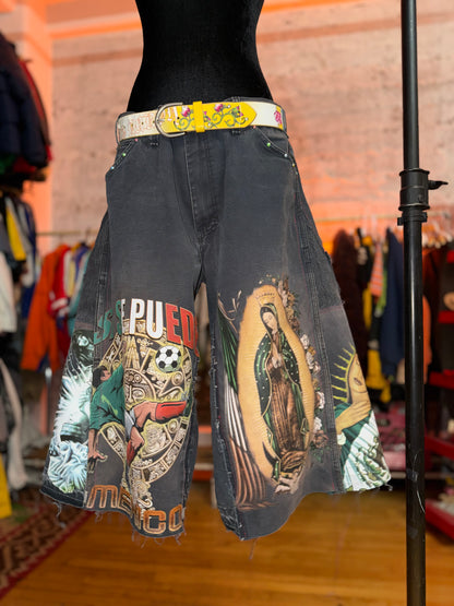 Cut & sew Cholo shorts