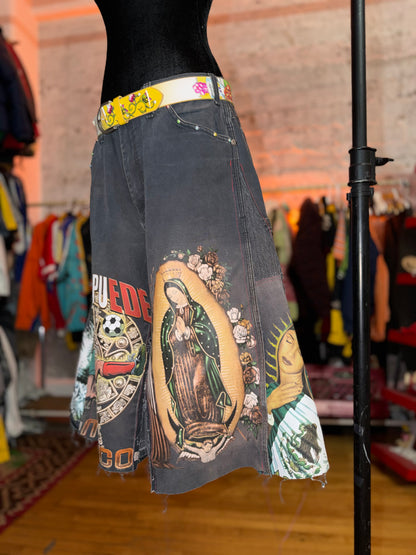 Cut & sew Cholo shorts